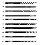 seat alhambra naklejki tuning Oracal 551 pasy