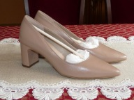 Wygodne luksusowe skórzane czółenka 38,5/25 cm Rylko