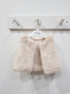 F&F kamizelka futro futerko miś bezrękawnik 74 cm