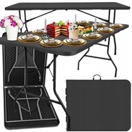 Stół cateringowy składany rozkładany 180cm walizka ogrodowy bankietowy