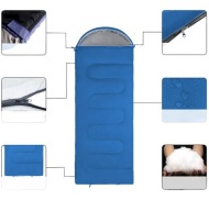 ŚPIWÓR TURYSTYCZNY MUMIA Z KAPTUREM 200 x 70 + POKROWIEC