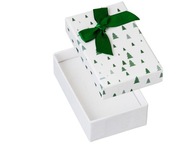 Pudełko Prezentowe w Choinki na Biżuterię Opakowanie Ozdobne Prezent Święta