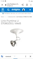 LAMP WALL LIRIO PUNTINA LI PHILIPS BIAŁA UFO SPACE