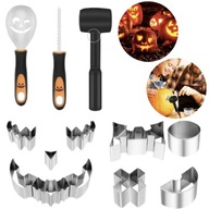 NARZĘDZIA DO WYCINANIA DYNI RZEŹBIENIA FOREMKI HALLOWEEN DUŻY ZESTAW 13 szt