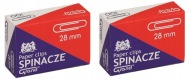 Spinacze biurowe 28mm - 2 opakowania po 100 sztuk