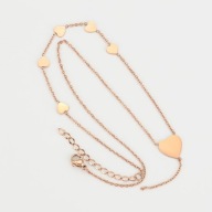 Naszyjnik Złoty SERDUSZKO SERCE Łańcuszek PUDEŁKO prezent celebrytka STAL