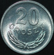 20 groszy 1970 - menniczy egzemplarz