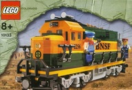 Lego 10133 + Lego 10170 lokomotywa BNSF wagon TTX