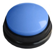 Przycisk zabawka dla zwierząt domowych gadające zwierzęcia (Niebieski 2)