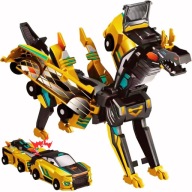 Dinościgacz zestaw magnetyczny 2w1 robot auto idealny prezent dla dziecka