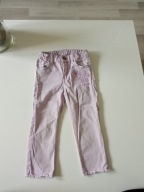 H&M dziewczęce różowe spodnie jeans r 104