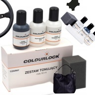 ZESTAW FARB FARBA DO RENOWACJI SKÓRY TAPICERKI SKÓRZANEJ NAPRAWY CZARNY 3x