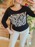 Reserved yfl bluzka bluza sweter swetr napisy r. S