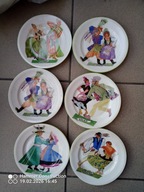 Talerze deserowe TANCE POLSKIE STRYJENSKAZPC Chodzież PRL New Look