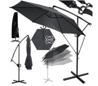 Parasol klasyczny KESSER czarny 300 x 240 cm s95
