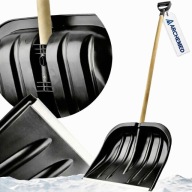 ŁOPATA Do Śniegu Duża Szufla Solidne Okucie Łopaty PŁUG MOCNY CZARNY