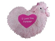 Pluszowa poduszka maskotka serce pies pudel I love You Forever