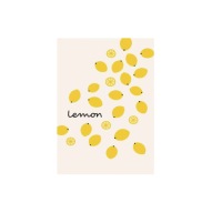 Plakat „Lemon Pattern” – Świeży Plakat Kuchenny