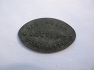 Przedwojenny ŻETON KASY CHORYCH MIASTA GANDAWA BELGIA CYNK