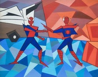 Podwójna tożsamość - obraz akrylowy 50x40cm