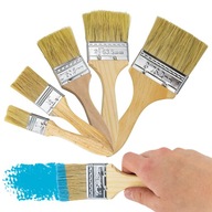 Zestaw pędzli malarskich pędzel płaski do malowania ścian I mebli 5 sztuk