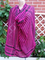 chusta chustka szal arafatka pepitka frędzle 110cm