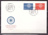 Szwajcaria CEPT Europa koperta FDC 1960