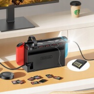 Unitek czytnik 4 kart kartridży do konsoli Nintendo Switch + pilot