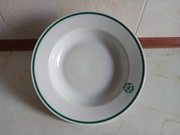 Talerz głęboki porcelana- LUBIANA-SZTUĆCE PRL
