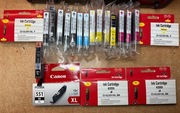 20x Tusze do Canon CLI-551, CLI-581 - wyprzedaż zbędnych zapasów