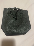 Mini portmonetka torba torebka czarna jak nowa 