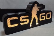Light Box LED CS:GO| Lampka LED USB | Dekoracja | Druk 3D