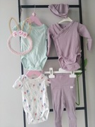 Komplet H&M 56 body leginsy czapka