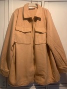 BPC Bonprix kurtka koszulowa shacket wdzianko narzutka oversize camel 48