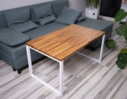 Stolik kawowy ława dąb olejowany biały 100x60x50