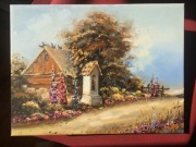 Obraz olejny POMYSŁ NA PREZĘT ŚWIĄTECZNY DLA BACI ,DZIADKA 30x40cm 