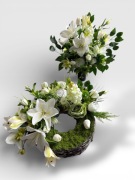 Komplet nagrobny wiazanka wazon stroik wiosenny wielkanocny