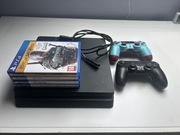 PlayStation 4 500GB + 2 pady + 4 GRY | Stan bardzo dobry 