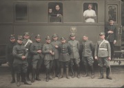 Plakat Retro 60x40 Wojsko Polskie 1920 Pociąg Warszawa