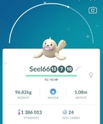 Shiny Seel Pokemon go (TRADE)