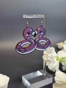 Kolczyki | Stalowe bigle i flaming