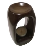 Kominek zapachowy podgrzewacz do aromaterapii 13cm brązowy