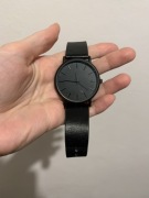 Zegarek czarny skóra H&M premium