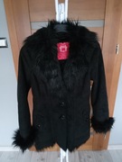 Esprit płaszczyk kożuch S / 36 damski PIĘKNY 