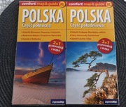 Mapy laminowane Polska - przewodnik i mapa 2 w 1.