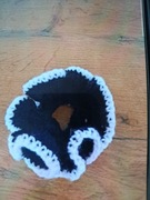Gumka scrunchie na szydełku 