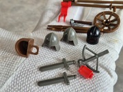 LEGO castle classic Zamek Akcesoria Rerto kusza miecze Chełm 1990 stare