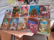 kartki świąteczne wyd.  gal druk - 10 szt. z obiegu