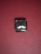 Magnes na lodówkę, wąsy, mały, kwadratowy