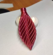 Bombka na choinkę, trzykolorowa, wydruk 3D